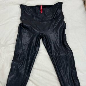Spanx Faux Leather Leggings (Med) Like New